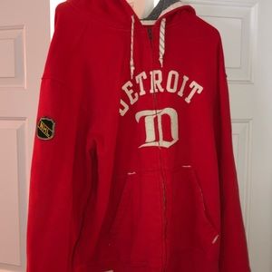 Authentic ccm detroit redwings sweatshirt-nhl